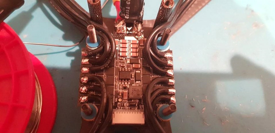 how to solder drone parts